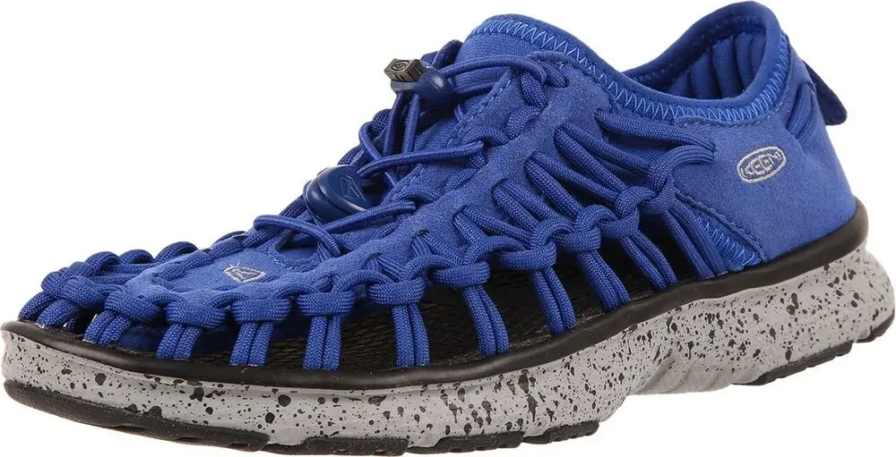 KEEN UNISEX-KIDS UNEEK O2 DRESS SANDAL, TRUE BLUE/NEUTRAL GRAY, 2 M US BIG KID